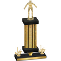 Premium Single Gold Glacier First Place Wrestling Trophy