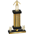 Premium Single Gold Glacier Year Wrestling Trophy