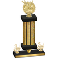 Premium Single Gold Glacier Third Place Bowling Trophy