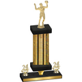 Premium Single Gold Glacier Year Volleyball Trophy