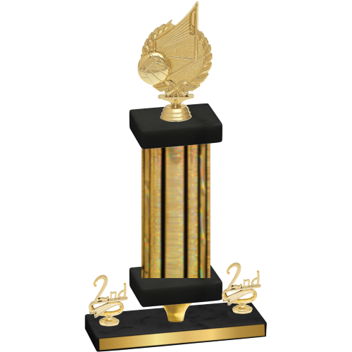 Premium Single Gold Glacier Second Place Volleyball Trophy