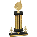 Premium Single Gold Glacier Victory Volleyball Trophy