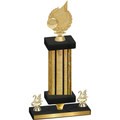 Premium Single Gold Glacier Year Volleyball Trophy