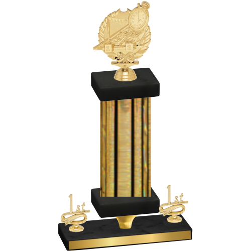 Premium Single Gold Glacier First Place Swimming Trophy