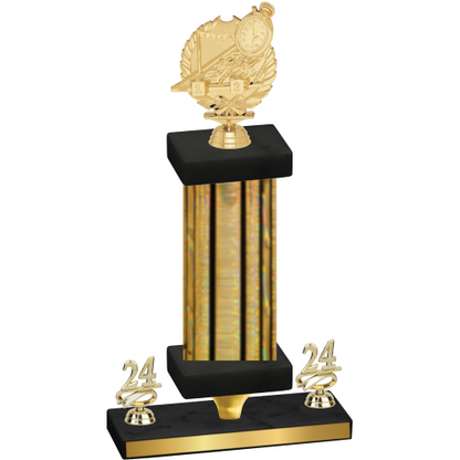 Premium Single Gold Glacier Year Swimming Trophy
