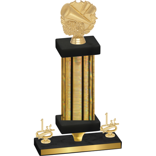 Premium Single Gold Glacier First Place Cheerleading Trophy