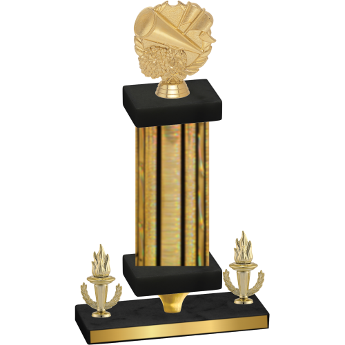 Premium Single Gold Glacier Victory Cheerleading Trophy