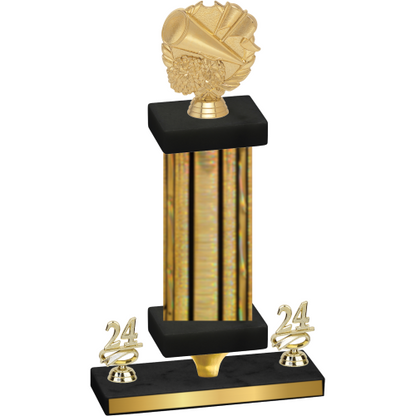 Premium Single Gold Glacier Year Cheerleading Trophy