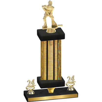 Premium Single Gold Glacier Year Hockey Trophy