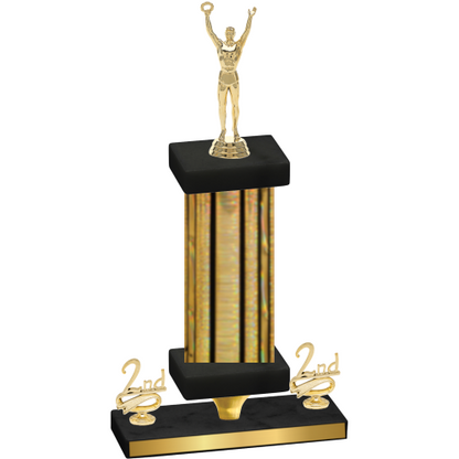 Premium Single Gold Glacier Second Place Victory Trophy