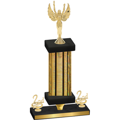Premium Single Gold Glacier Second Place Victory Trophy