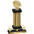 Premium Single Gold Glacier Second Place Basketball Trophy