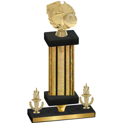 Premium Single Gold Glacier Victory Basketball Trophy