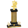 Premium Single Gold Glacier Fourth Place Pickleball Trophy