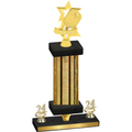 Premium Single Gold Glacier Year Pickleball Trophy