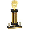 Premium Single Gold Glacier Year Pickleball Trophy