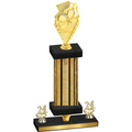 Premium Single Gold Glacier Year Pickleball Trophy