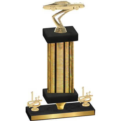 Premium Single Gold Glacier First Place Cars Trophy