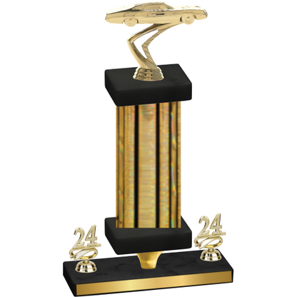 Premium Single Gold Glacier Year Cars Trophy