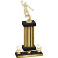 Premium Single Gold Glacier Second Place Basketball Trophy