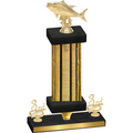 Premium Single Gold Glacier Third Place Fishing Trophy