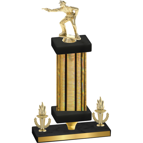 Premium Single Gold Glacier Victory Shooter Trophy