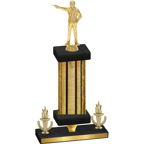 Premium Single Gold Glacier Victory Shooter Trophy