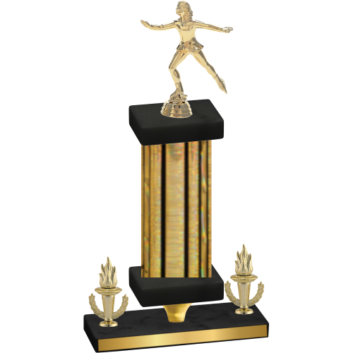 Premium Single Gold Glacier Victory Skater Trophy