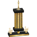 Premium Single Gold Glacier Third Place Chess Trophy