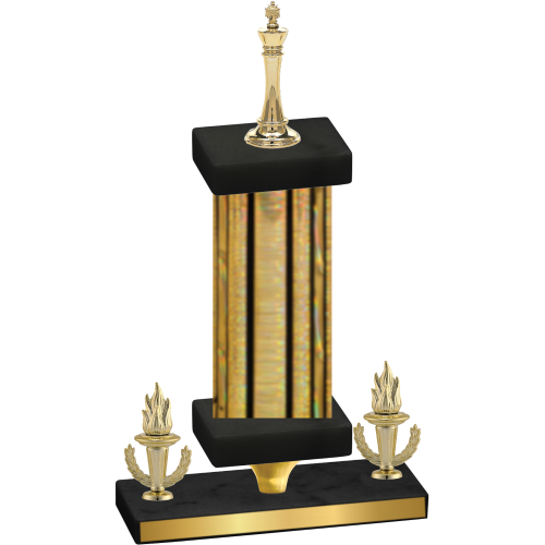 Premium Single Gold Glacier Victory Chess Trophy