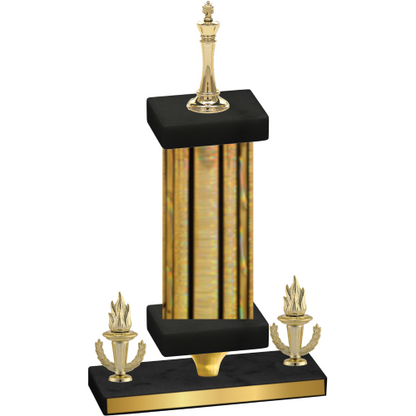 Premium Single Gold Glacier Victory Chess Trophy