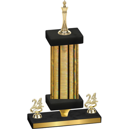 Premium Single Gold Glacier Year Chess Trophy