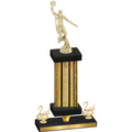 Premium Single Gold Glacier Second Place Basketball Trophy