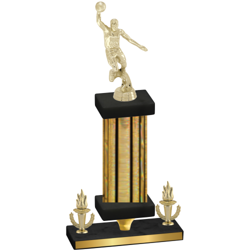 Premium Single Gold Glacier Victory Basketball Trophy
