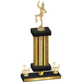 Premium Single Gold Glacier Second Place Majorette Trophy