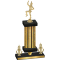 Premium Single Gold Glacier Victory Majorette Trophy