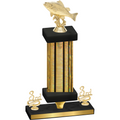 Premium Single Gold Glacier Third Place Fishing Trophy