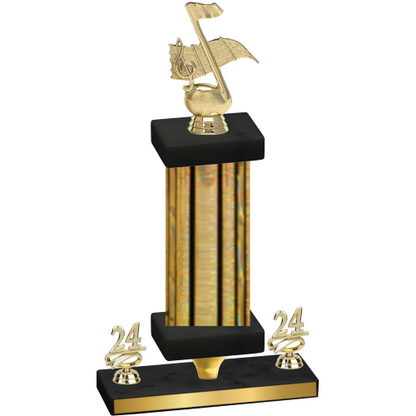 Premium Single Gold Glacier Year Music Trophy