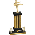 Premium Single Gold Glacier Year Karate Trophy