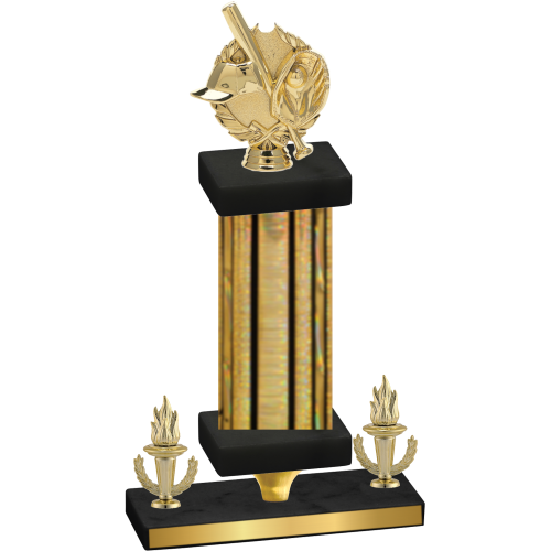 Premium Single Gold Glacier Victory Baseball Trophy