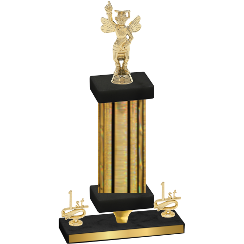 Premium Single Gold Glacier First Place Academics Trophy