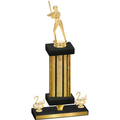 Premium Single Gold Glacier Second Place Softball Trophy