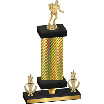Premium Single Gold Carbon Fiber Victory Rugby Trophy
