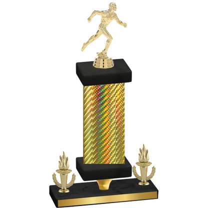Premium Single Gold Carbon Fiber Victory Running Trophy