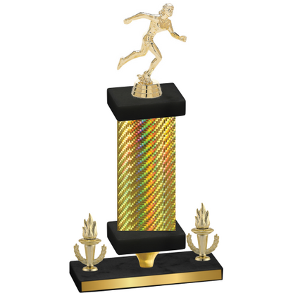 Premium Single Gold Carbon Fiber Victory Running Trophy