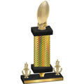 Premium Single Gold Carbon Fiber Victory Football Trophy