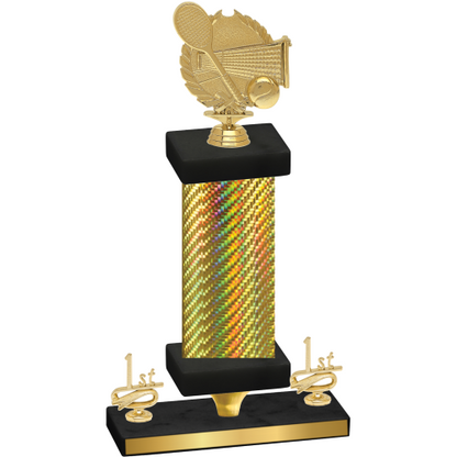 Premium Single Gold Carbon Fiber First Place Tennis Trophy