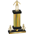 Premium Single Gold Carbon Fiber Victory Wrestling Trophy