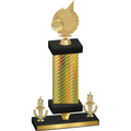 Premium Single Gold Carbon Fiber Victory Volleyball Trophy