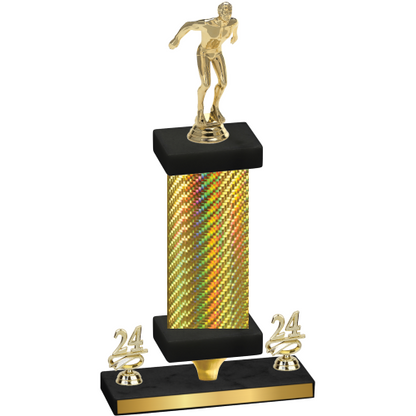 Premium Single Gold Carbon Fiber Year Swimming Trophy